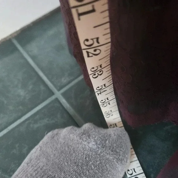 Gorgeous Sleeveless Purple Lace Dress by Betsy & Adam Sz 6 - Picture 12 of 12